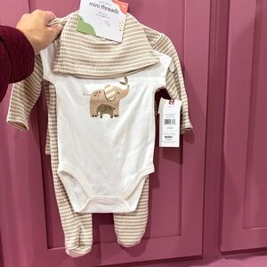 H&M Cream Baby Outfit Set